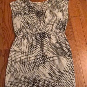 White and Black Maternity Blouse